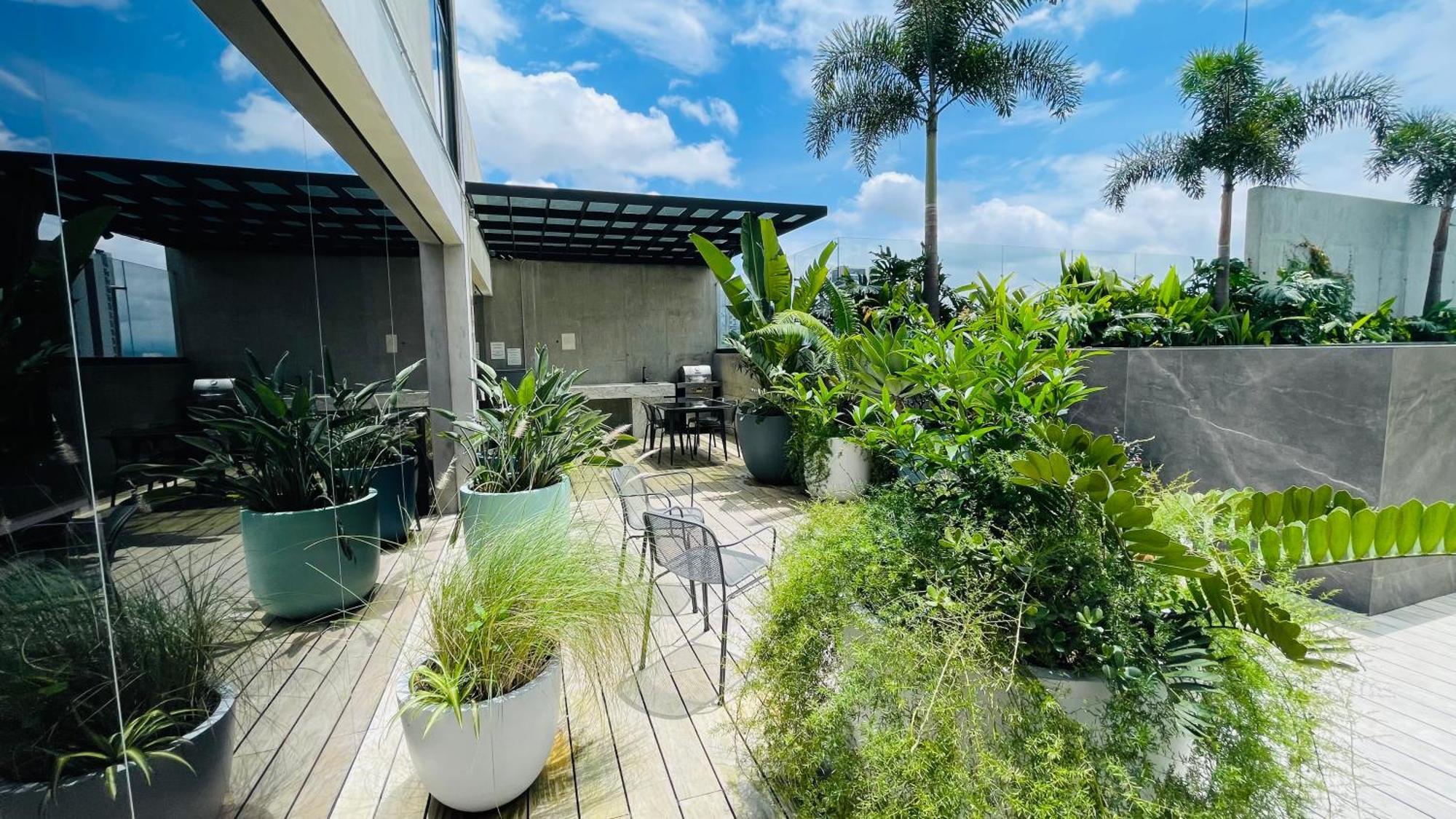 Cozy Apartment With Terrace, Sj Cosmopolitan Tower #402 San José Exterior foto